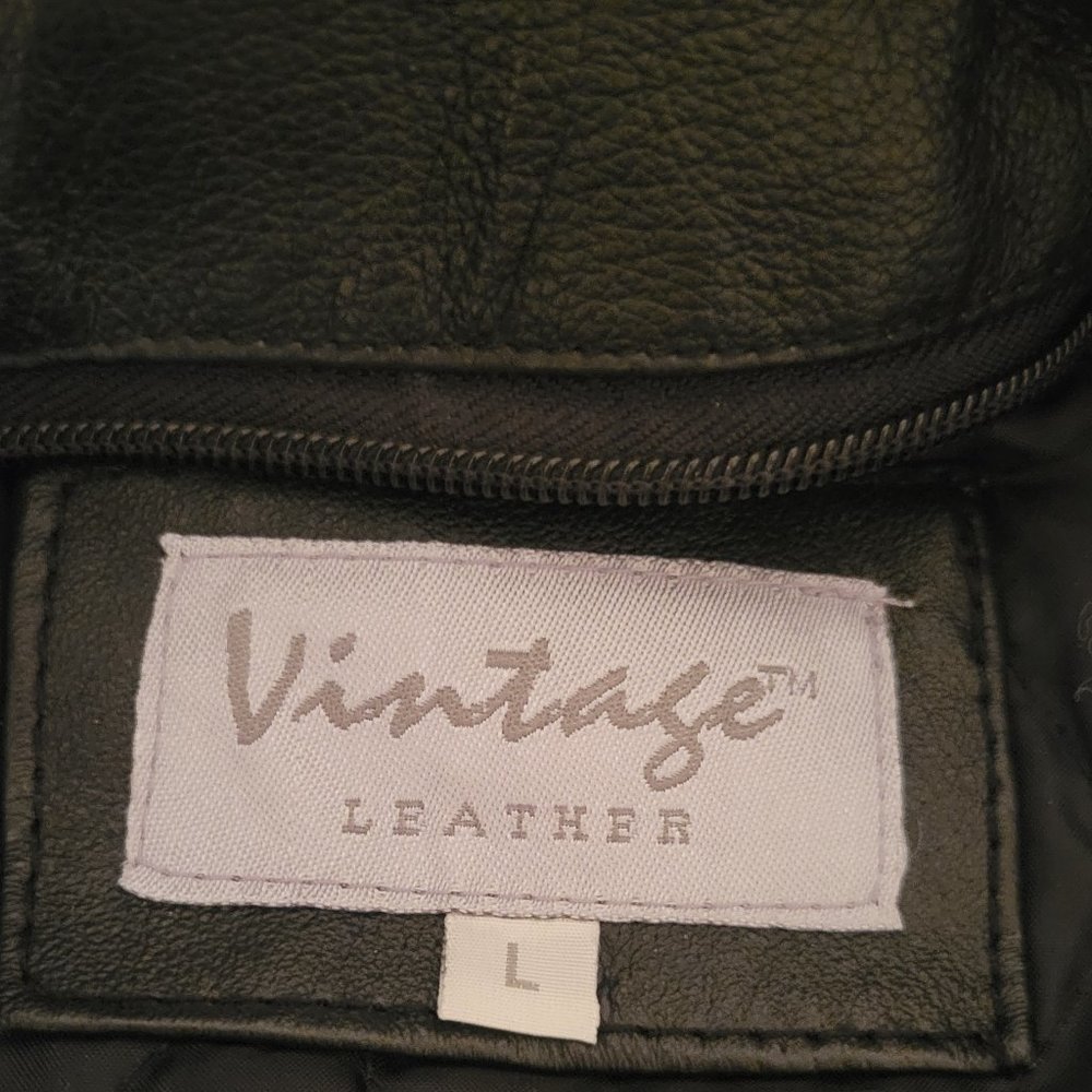 Men's Genuine Vintage leather jacket - Picture 5 of 12